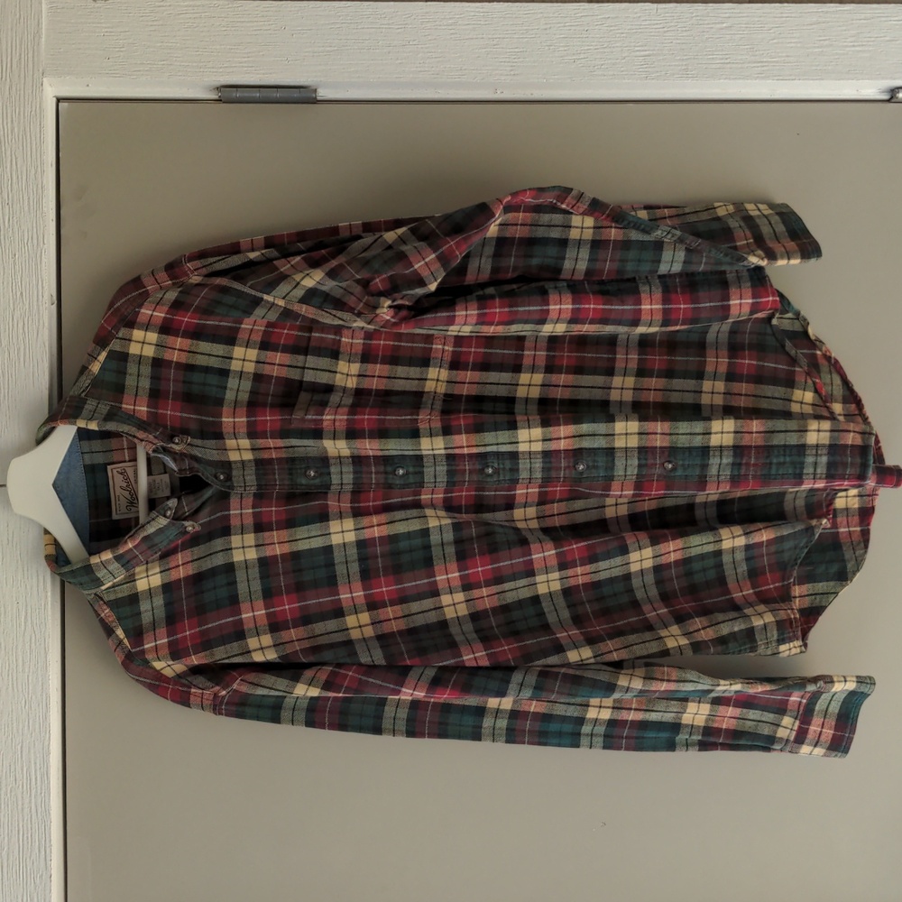 Woolrich Flannel Button Up Plaid Men's XL Tall XLT